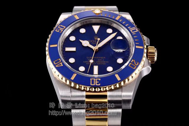 勞力士手錶 Rolex2019新年最強神作 SUB潛航者116613 間金藍水鬼 Rolex機械男士腕表 勞力士高端男表  hds1639